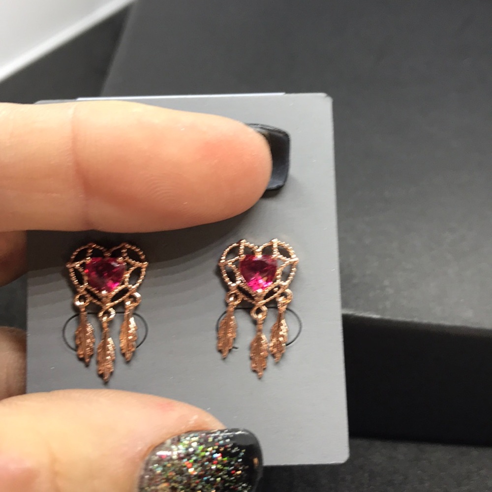 ❤️ ❤️5 for $20 Earrings BOHO Heart Dream Catcher